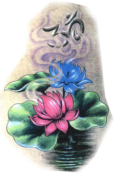 莲花纹身图片由武汉纹身刺青店提供(tattoo)