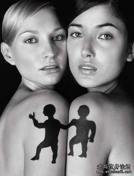 武汉纹身店为您提供一组非常有趣的情侣纹身图案大全(高清图文)