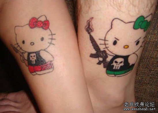 武汉纹身店为您提供一组非常有趣的情侣纹身图案大全(高清图文)