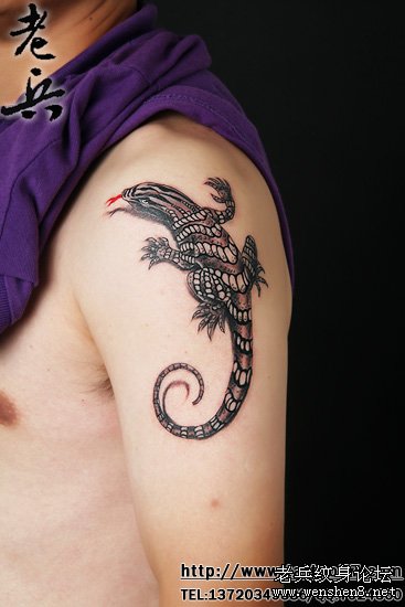武汉专业纹身店为你讲解蜥蜴纹身图案图片的讲究