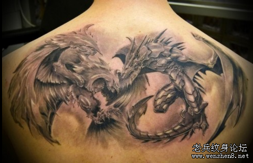 武汉专业纹身店:东方龙纹身与西方龙纹身图案含义
