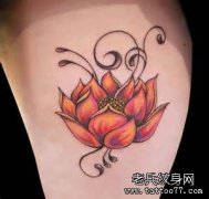 推荐一款莲花纹身图案