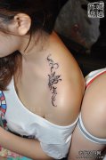 武汉最好纹身店打造的情侣蝴蝶纹身作品