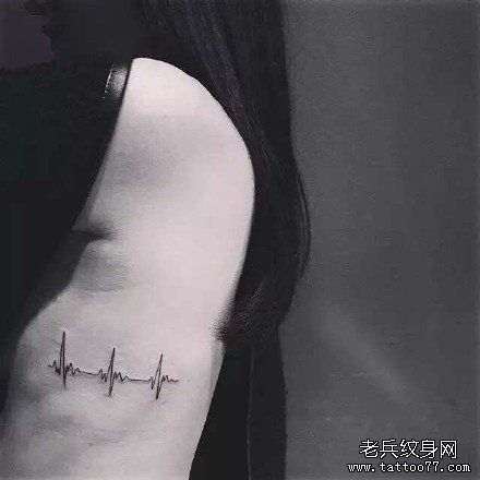 心电纹身图案