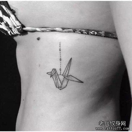 鹅纸纹身图案
