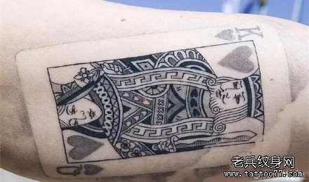 卡牌纹身图案
