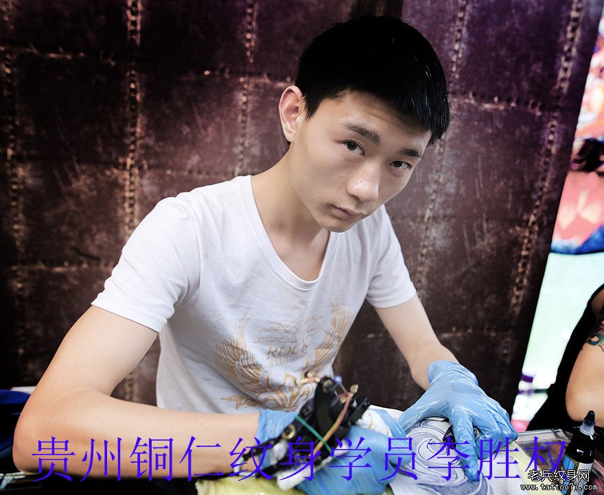贵州铜仁刺青学员李胜权刺青培训中