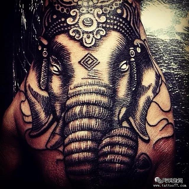 纹身素材第501期——象神