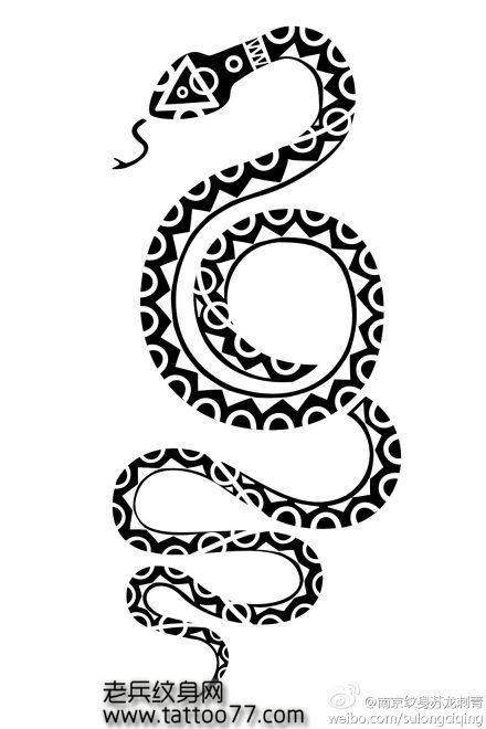 九头蛇图腾纹身图案图片