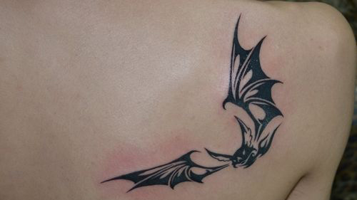 蝙蝠图腾纹身图案图片